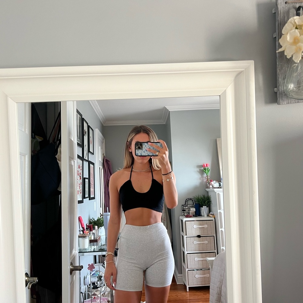 Black halter top